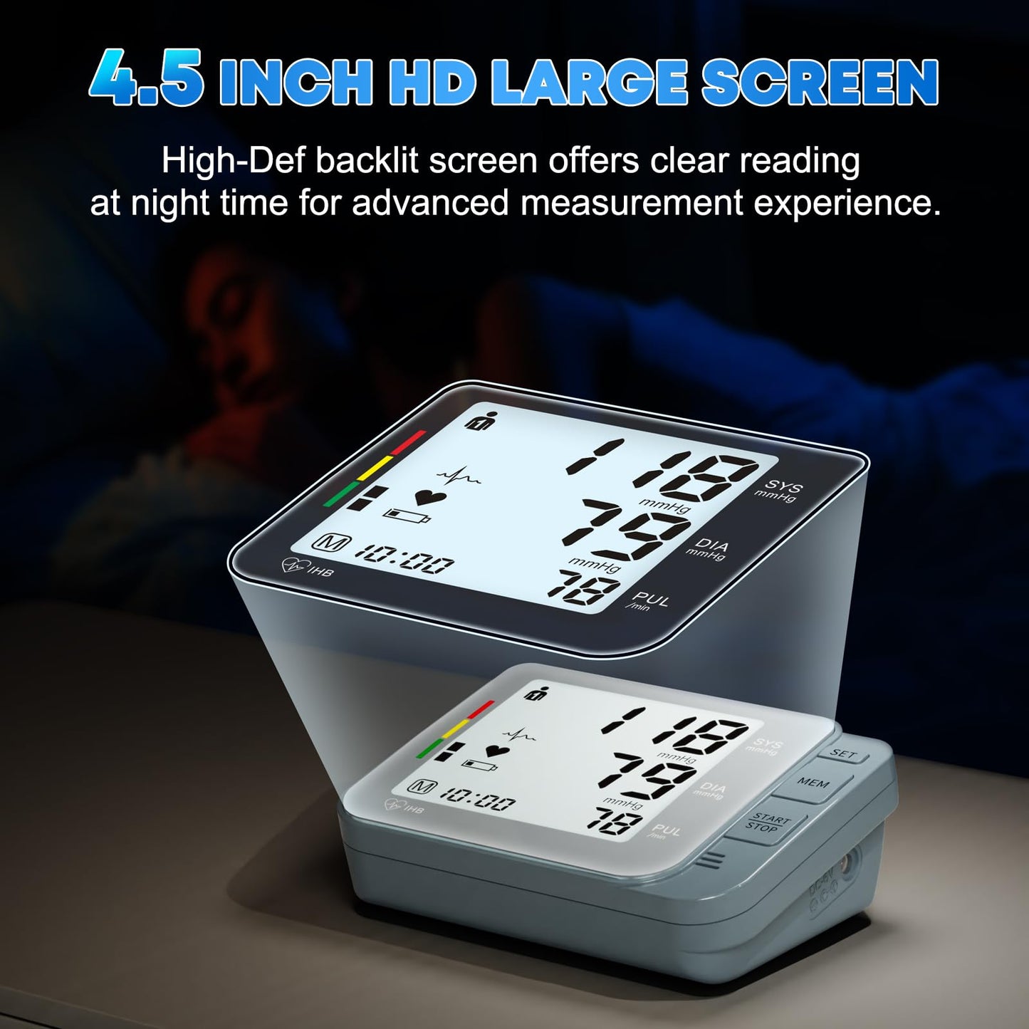 Digital Blood Pressure Monitor for Home Health Tracking