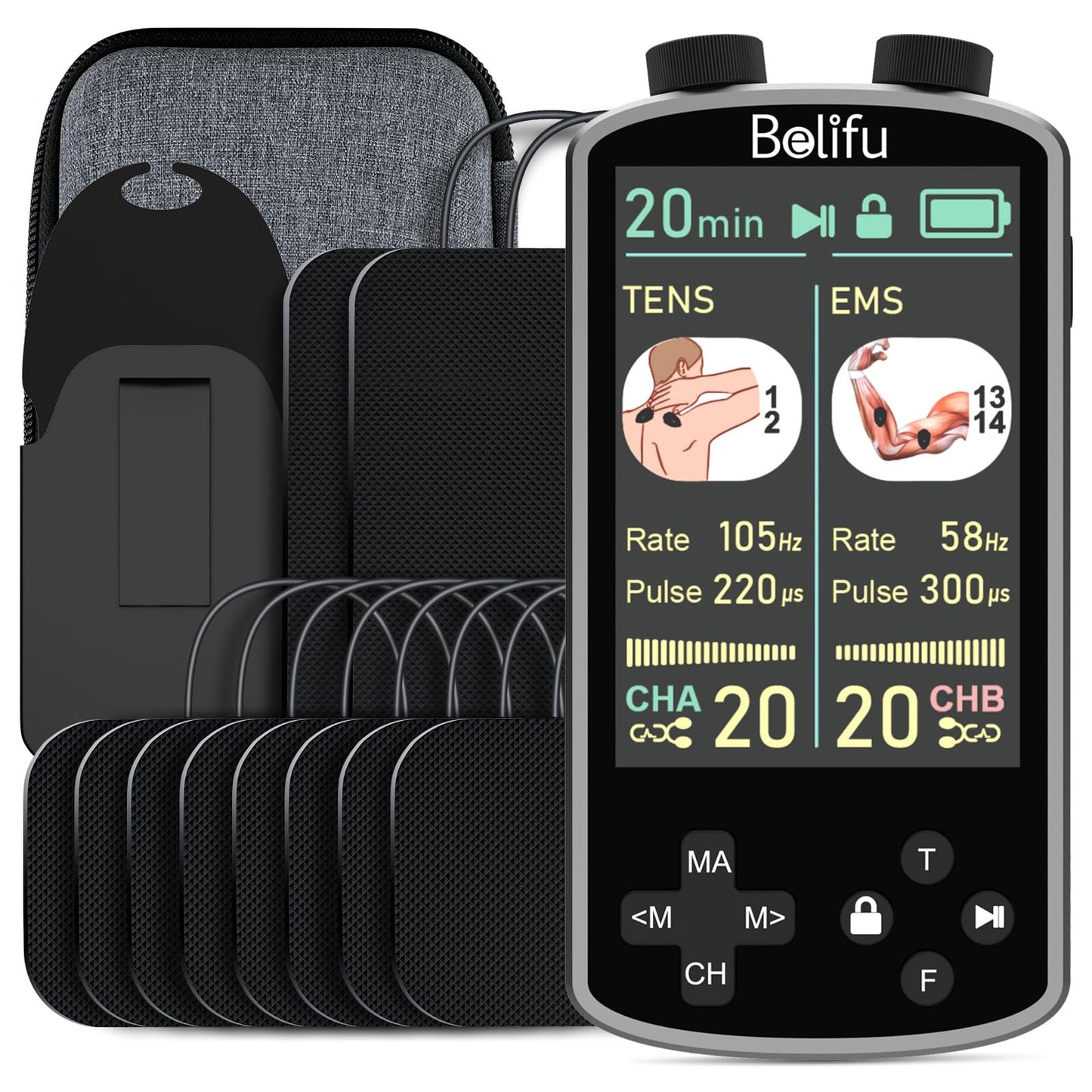 TENS & PMS Muscle Stimulator for Pain Relief Therapy