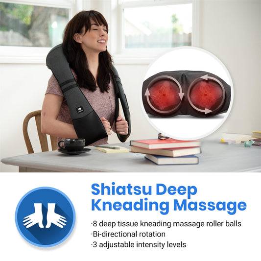 Etekcity Cordless Neck & Back Massager with Heat