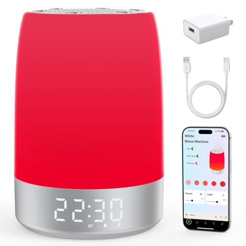 Smart Red Light Therapy Lamp with Sleep Sound Machine