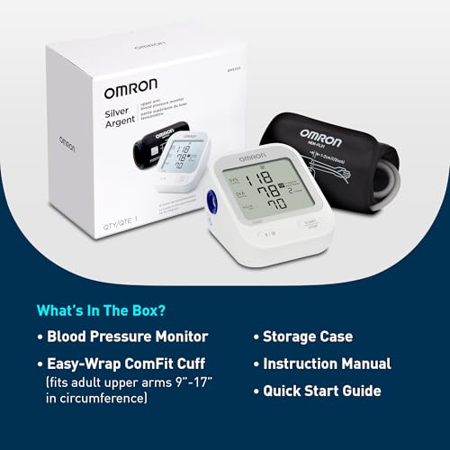Upper Arm Blood Pressure Monitor for Home Health Tracking