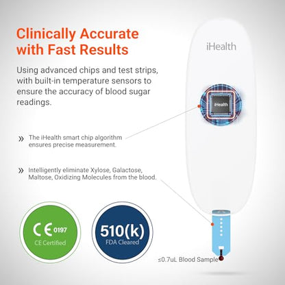 Smart Blood Glucose Monitor Kit for Home Health Monitoring