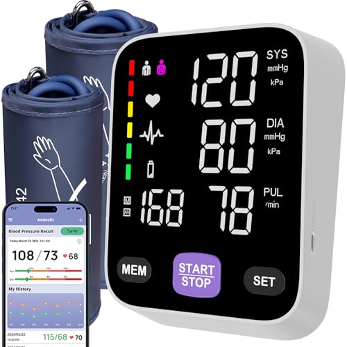 Bluetooth Upper Arm Blood Pressure Monitor for Home Use