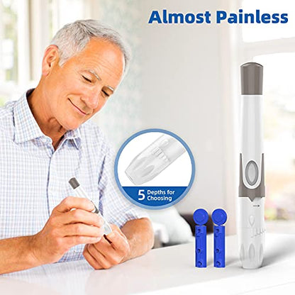 Metene Blood Glucose Monitor Kit with Glucometer Strips