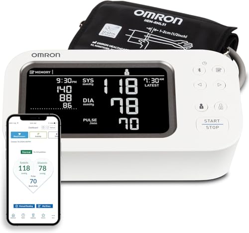 Upper Arm Blood Pressure Monitor for Home Health Tracking
