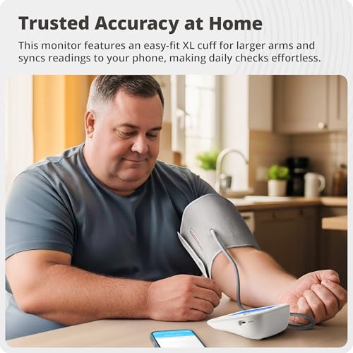 Bluetooth Upper Arm Blood Pressure Monitor for Home Use
