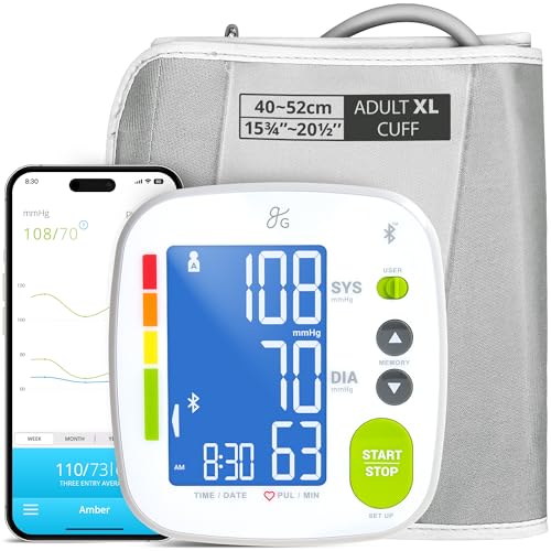 Bluetooth Upper Arm Blood Pressure Monitor for Home Use