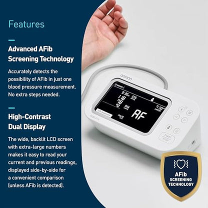 Upper Arm Blood Pressure Monitor for Home Health Tracking