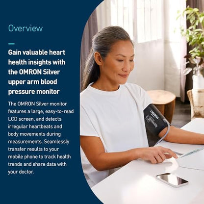 Upper Arm Blood Pressure Monitor for Home Health Tracking