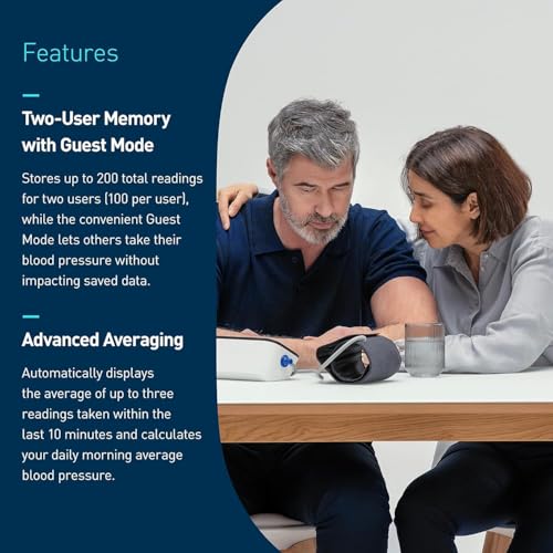 Upper Arm Blood Pressure Monitor for Home Health Tracking