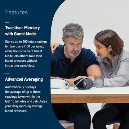 Upper Arm Blood Pressure Monitor for Home Health Tracking