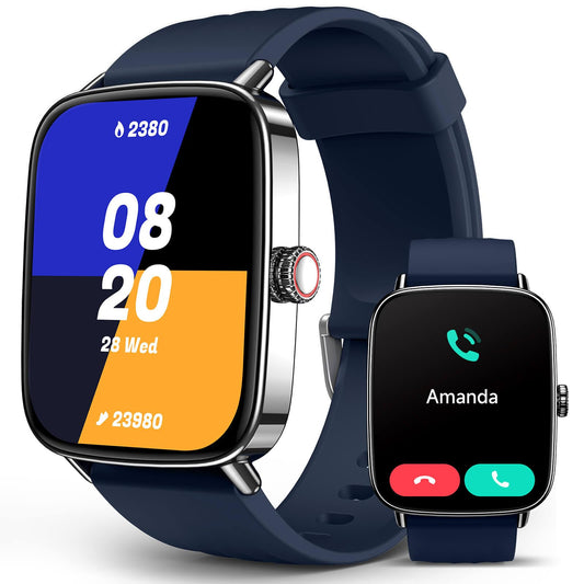 AI Voice Smart Watch with Heart Rate & Sleep Tracking