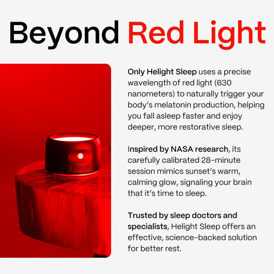 630nm Red Light Sleep Therapy Lamp for Relaxation