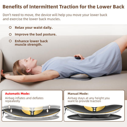 Electric Lumbar Traction Device for Back Pain Relief