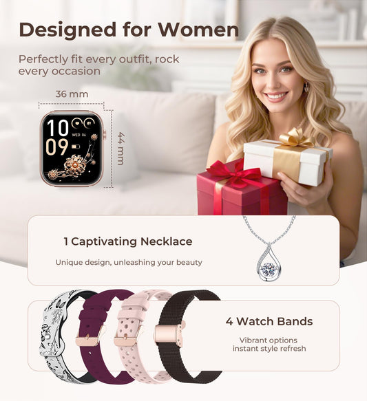 Smart Fitness Watch with Heart Rate & Sleep Monitoring