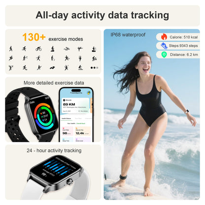 Smart Fitness Watch with Heart Rate & Sleep Monitoring