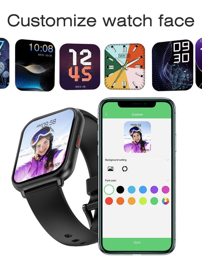 Smart Fitness Watch with Heart Rate & Sleep Monitoring