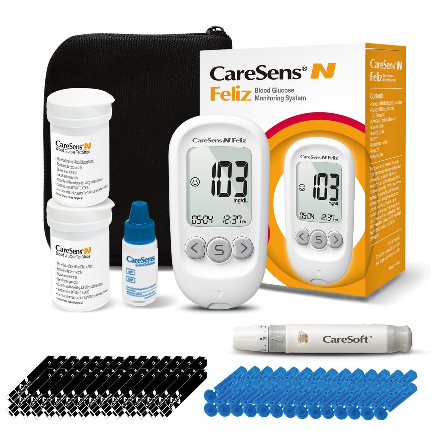 Blood Glucose Meter Kit for Home Health Monitoring