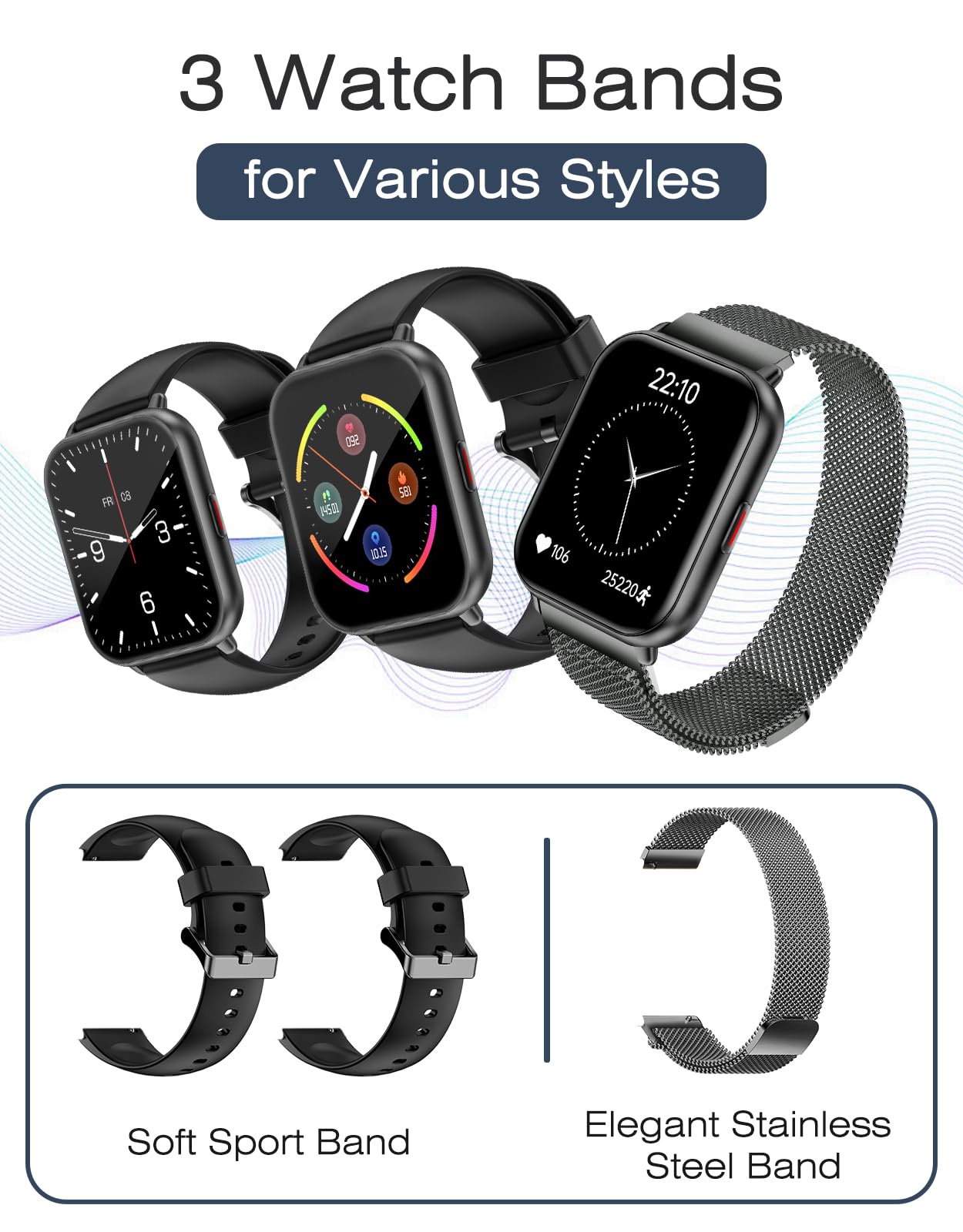 Smart Fitness Watch with Heart Rate & Sleep Monitoring
