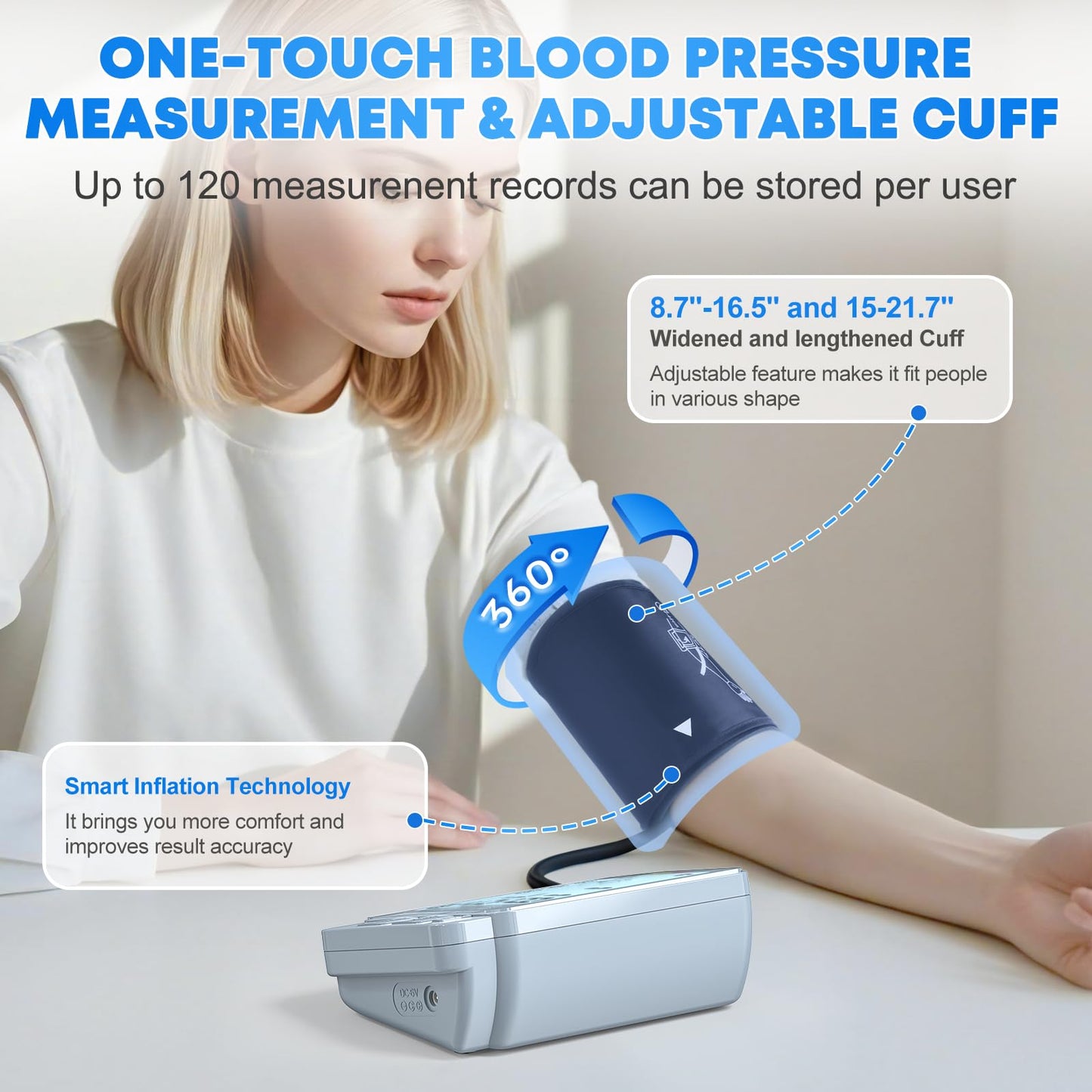 Digital Blood Pressure Monitor for Home Health Tracking
