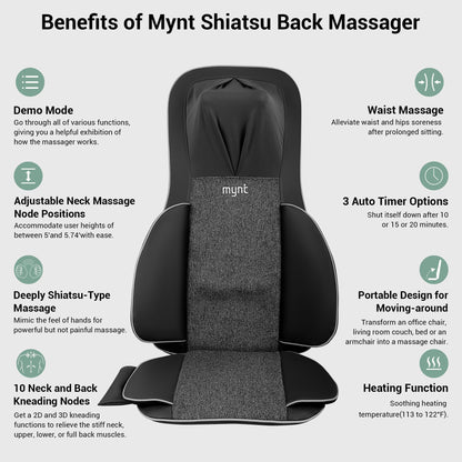 Mynt Back Massage Chair Pad